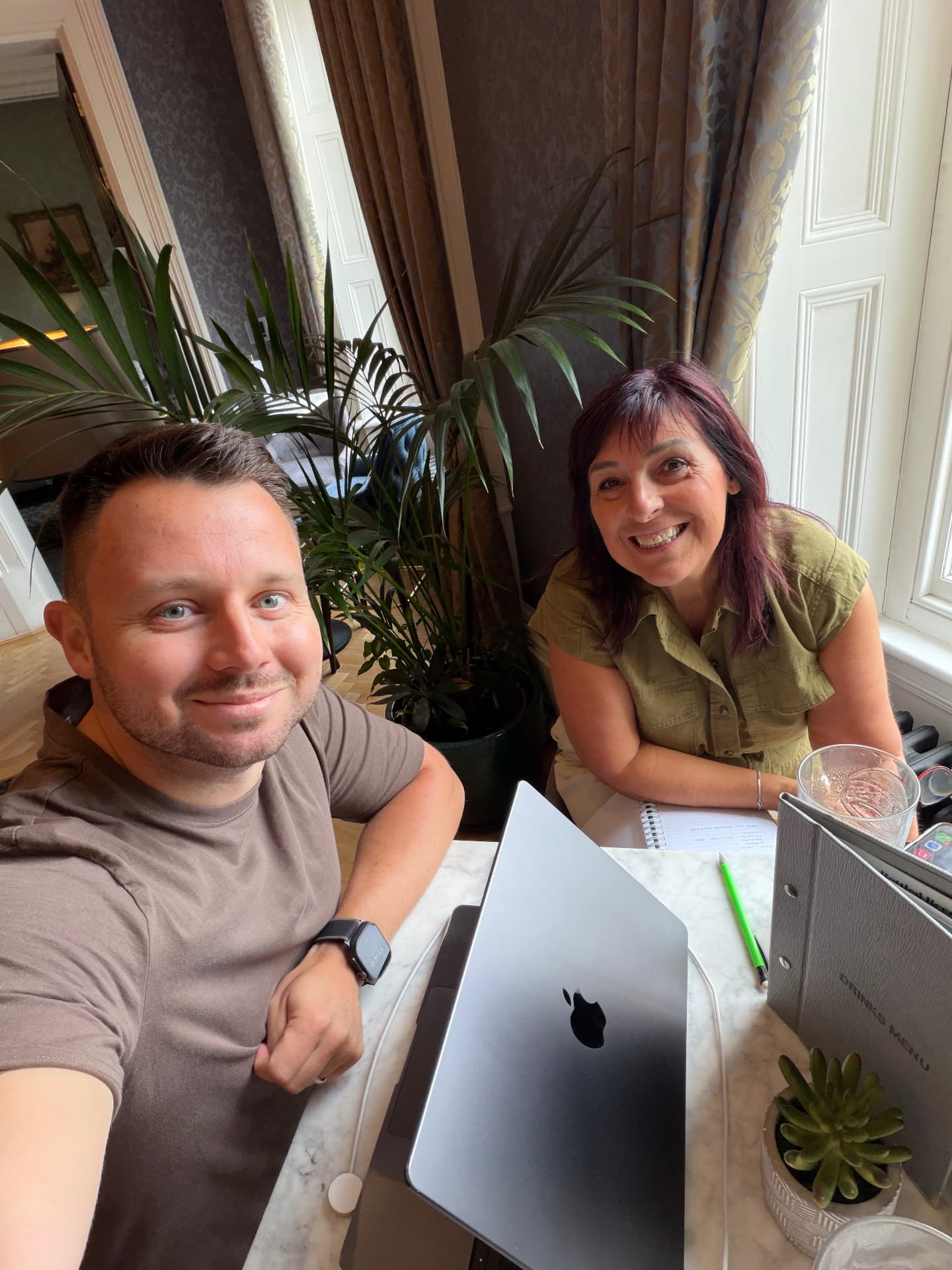 Chris Taylor with Susan Routledge
